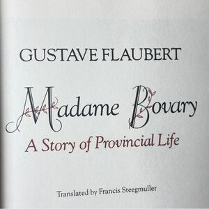 Madame Bovary Book